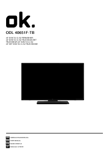 Manuale OK ODL 40651F-TB LED televisore