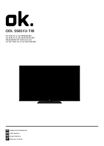 Manuale OK ODL 55651U-TIB LED televisore