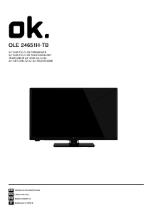 Mode d’emploi OK OLE 24651H-TB Téléviseur LED