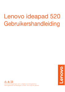 Handleiding Lenovo IdeaPad 520E-15IKB Laptop