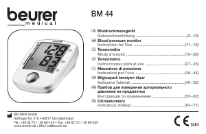 Bedienungsanleitung Beurer BM 44 Blutdruckmessgerät