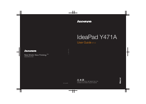Bruksanvisning Lenovo IdeaPad Y471A Bärbar dator