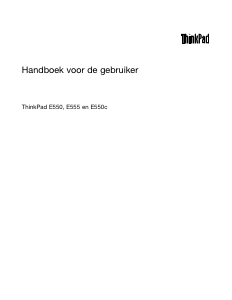 Handleiding Lenovo ThinkPad E550c Laptop