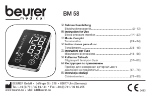 Instrukcja Beurer BM 58 Ciśnieniomierz