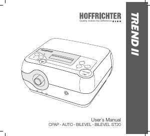 Handleiding Hoffrichter Trend II BiLevel CPAP apparaat