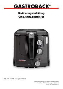 Manual Gastroback 42580 Vita-Spin Deep Fryer