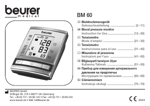 Manual Beurer BM 60 Blood Pressure Monitor