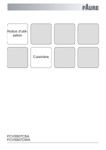 Mode d’emploi Faure FCV5507CSA Cuisinière