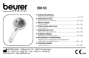 Instrukcja Beurer BM 65 Ciśnieniomierz