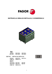 Instrukcja Fagor CG7-11 Kuchnia
