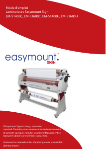 Mode d’emploi Easymount EM-S1600H Plastifieuse
