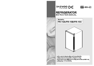 Manual Daewoo FR-15C Refrigerator