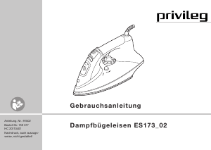 Bedienungsanleitung Privileg ES173_02 Bügeleisen