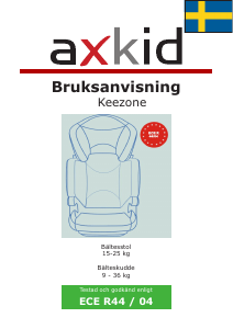 Bruksanvisning Axkid Keezone Bilbarnstol