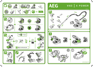 Manuale AEG VX3-1-LR-P Aspirapolvere