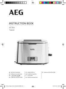 Manual AEG AT7750 Toaster
