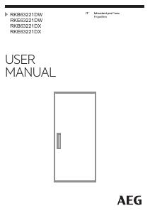 Manuale AEG RKB63221DX Frigorifero