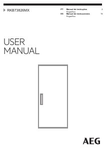 Manual AEG RKB73826MX Frigorífico