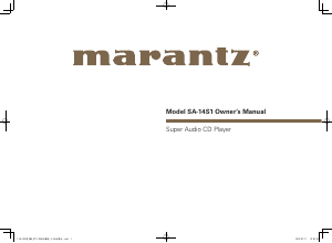 Handleiding Marantz SA-14S1 CD speler
