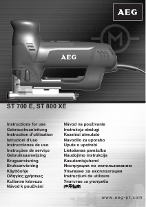 Kullanım kılavuzu AEG ST 800 XE Dekupaj testere