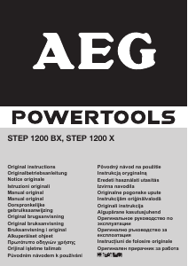 Rokasgrāmata AEG STEP 1200 BX Finierzāģis