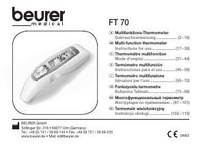 Instrukcja Beurer FT70 Termometr