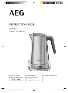 Manual AEG EWA7800 Kettle