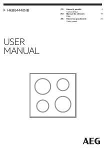 Manual AEG HKB64440NB Plită