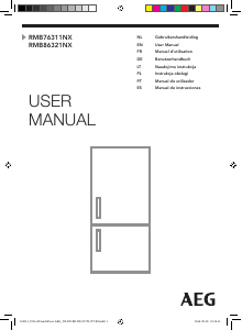 Manual AEG RMB86321NX Frigorífico combinado