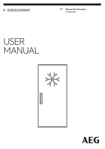 Manual AEG AGE62526NW Congelador