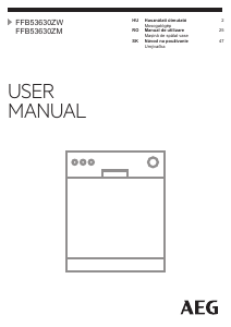 Manual AEG FFB53630ZW Maşină de spălat vase