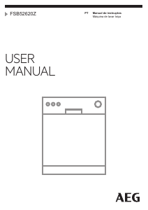 Manual AEG FSB52620Z Máquina de lavar louça