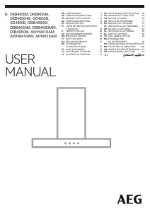 Manuál AEG DBB4950MM Odsavač par