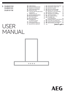 Manual AEG DUB2610D Hotă