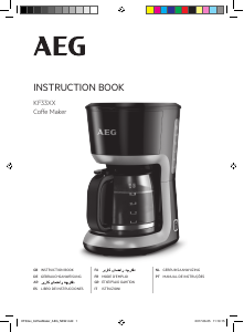 Manual AEG KF3300 Máquina de café