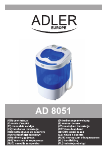 Priručnik Adler AD 8051 Stroj za pranje rublja