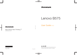 Bruksanvisning Lenovo B575 Bärbar dator