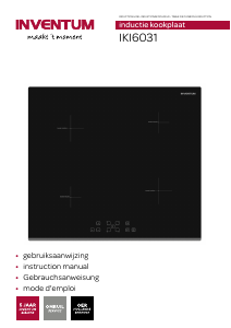 Mode d’emploi Inventum IKI6031 Table de cuisson
