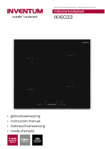 Handleiding Inventum IKI6033 Kookplaat