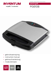 Bruksanvisning Inventum PG610B Smörgåsgrill