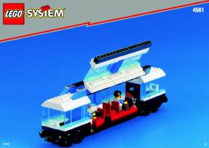 Manual Lego set 4561 World City Trem de passageiros