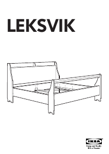 Bedienungsanleitung IKEA LEKSVIK (220x140) Bettgestell