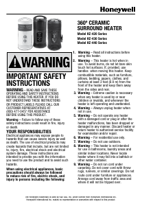 Manual de uso Honeywell HZ-445R Surround Heat Calefactor