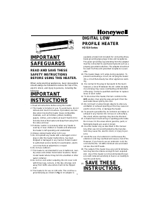 Bruksanvisning Honeywell HZ-519 Värmefläkt