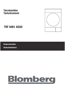 Brugsanvisning Blomberg TKF 8461 AG 50 Tørretumbler
