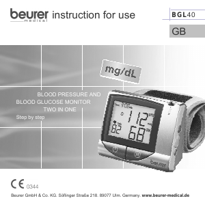 Handleiding Beurer BGL40 Bloedglucosemeter