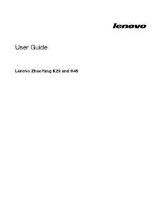 Bruksanvisning Lenovo ZhaoYang K29 Bärbar dator