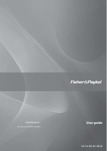 Bruksanvisning Fisher and Paykel DD90SDFTM1 Diskmaskin