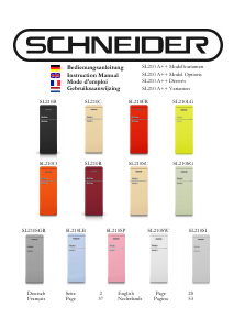 Bedienungsanleitung Schneider SL210SC Kühl-gefrierkombination