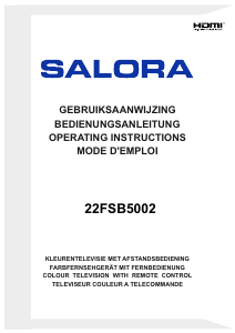 Handleiding Salora 22FSB5002 LED televisie